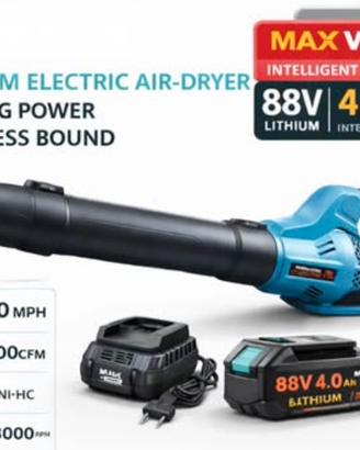 Soffiatore potente turbo grande 2 batterie