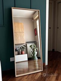 Specchio IKEA NISSEDAL 65x150 - Rovere Bianco