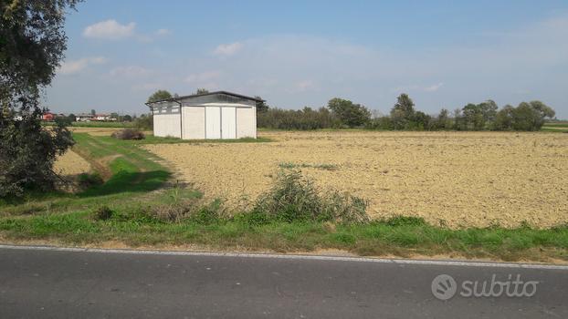 Capannone con ampio terreno agricolo