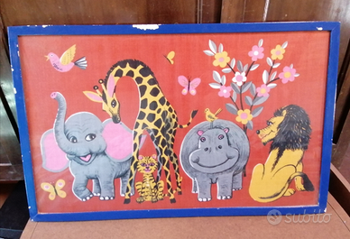 Quadro con cornice in legno