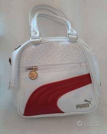 Borsa vintage Puma rossa e bianca 
