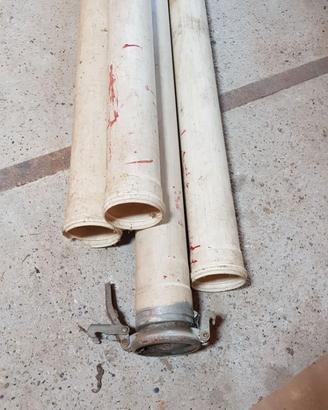 Sei tubi in plastica diametro mm120