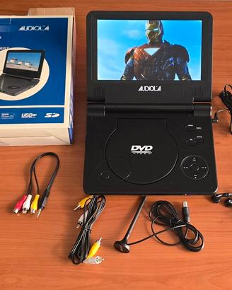 Lettore DVD PORTATILE 9" con tanti FILM
