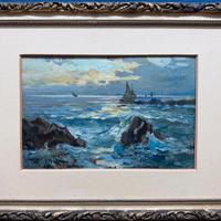 Dipinto Marina del pittore Fausto Pratella