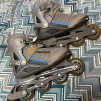 Pattini a rotelle da ragazza azzurri