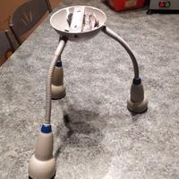 Lampadario a tre luci direzionabili