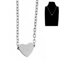 Collana catenina Cuore uomo donna in acciaio inox