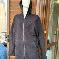 Felpa con cappuccio e zip a costine Asos uomo L