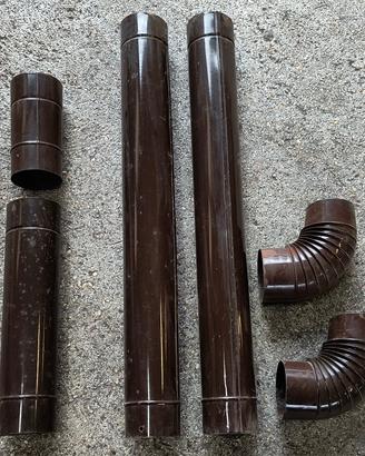 Tubi smaltati marroni diametro 12 in stock