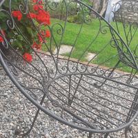 Sedie da giardino in ferro.