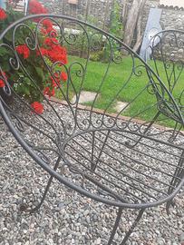 Sedie da giardino in ferro.