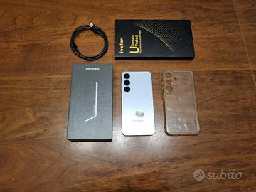 Samsung s25 icy blue 256gb + cover e vetro 