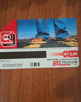 Scheda telefonica Natta Calzature rarissima