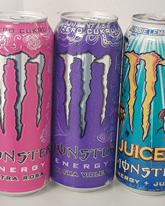 Monster Energy Drink lattine vuote