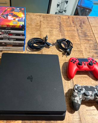 PS4 Slim + 2 controller + 11 giochi PS4 + cavi