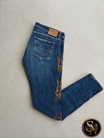 Jeans skinny Nolita ricamati stile Y2K