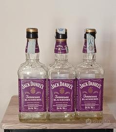 TRIS BOTTIGLIE VUOTE JACK DANIEL'S BLACKBERRY 