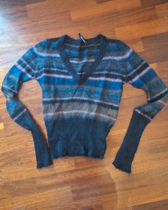 pullover con scollo a v