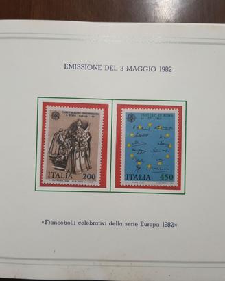 Emissione carte valori postali 1982