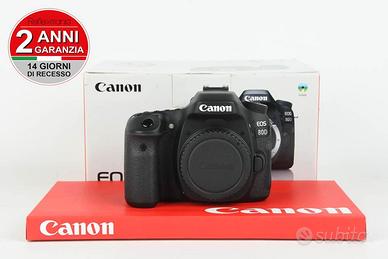 Canon 80D USATO GARANTITO PER DUE ANNI