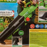 soffiatore aspira e tritura foglie 