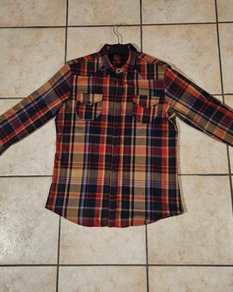 camicia a quadri XL