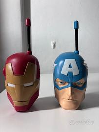 Walkie Talkie Marvel Iron Man e Capitan America