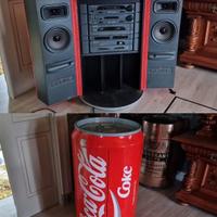 RARO STEREO LATTINA GIGANTE COCA COLA 