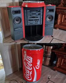 RARO STEREO LATTINA GIGANTE COCA COLA 