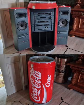 RARO STEREO LATTINA GIGANTE COCA COLA 