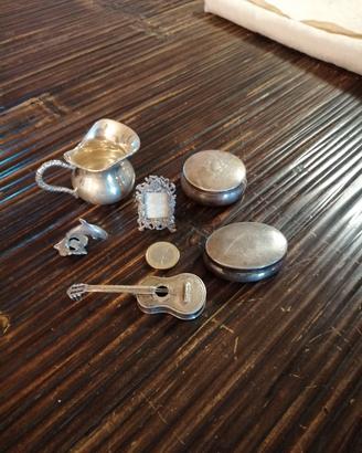 miniature da collezione in argento 