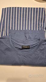 Pigiama uomo TRAMAS+ blu/bianco taglia M