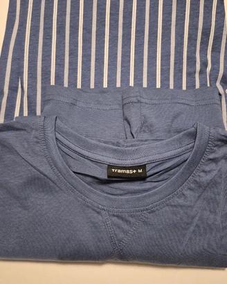 Pigiama uomo TRAMAS+ blu/bianco taglia M