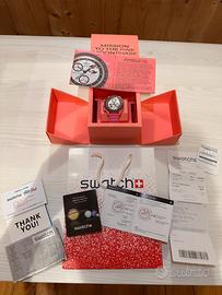 Omega x Swatch mission to the pink moon phase