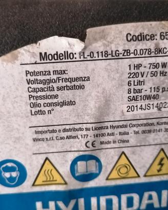 motore compressore 1cv