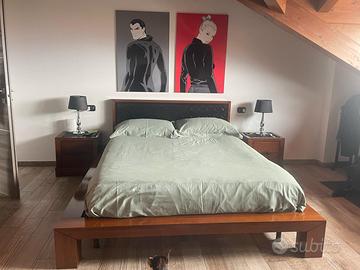 Camera da letto in arte povera 