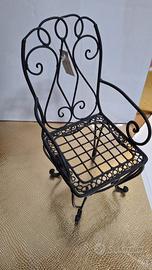 seggiolina decorativa giardino 