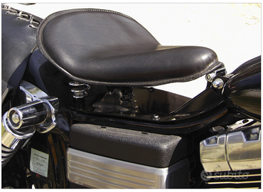 Sella cuoio a molle Wild Hog Harley Davidson Dyna