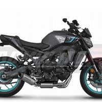 SCARICO COMPLETO HP8 TITANIO YAMAHA MT 09 / FZ 09 