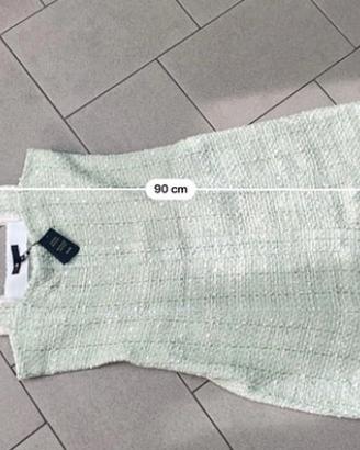 Abito tg 40  (IT 44) con strass argento maje Paris