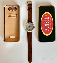 Fossil Luna Moon 1990 orologio vintage + box raro