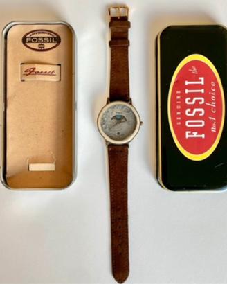 Fossil Luna Moon 1990 orologio vintage + box raro