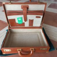 Valigia vintage 24 ore in pelle nuova