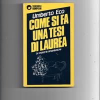 1983 COME SI FA UNA TESI DI LAUREA  UMBERTO ECO