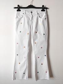 Jeans Susy Mix bianco con stelle
