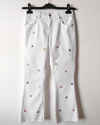 Jeans Susy Mix bianco con stelle