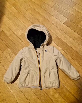 K-WAY originale invernale 12 mesi con cappuccio