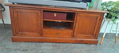 Panca porta televisore in legno
