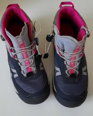 Scarponcini bambina n.35 marca quechua (decatlon)