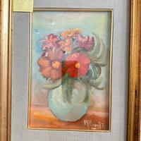 Dipinto Pietro Almoni “ vaso con fiori”
